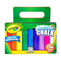 CRAYOLA SIDEWALK CHALK BOX BRIGHT BOLD COLOURS 36PC