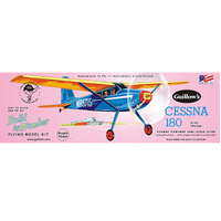 GUILLOWS 601 CESSNA 180 508MM WINGSPAN RUBBER BAND POWERED BALSA MODEL PLANE