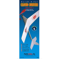 GUILLOWS 4301 CLOUD BUSTER SKILL LEVEL 3 BUILD-N-FLY WITH GLUE BALSA WOOD CONSTRUCTION KIT