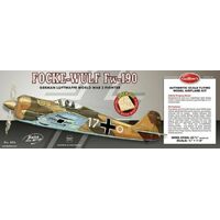 GUILLOWS KIT 406 LC FOCKE-WULF FW 190 FLYING BALSA MODEL KIT 25 3/4 INCH WINGSPAN