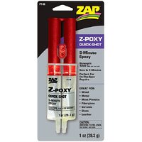 ZAP PT-36 Z-POXY EPOXY ADHESIVE DUAL SYRINGE 5MIN QUICK SHOT