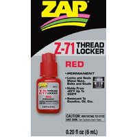 ZAP Z-71 RED THREAD LOCKER PERMANENT 6ML