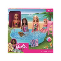 BARBIE BLONDE DOLL AND POOL PLAYSET