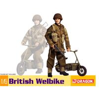 DRAGON 75034 BRITISH PARATROOPER WELBIKE 1/6 SCALE PLASTIC MODEL KIT