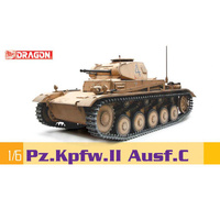 DRAGON 75045 PZ.KPFW.II AUSF.C  PANZER II 1/6 SCALE PLASTIC MODEL KIT TANK