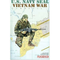 DRAGON 1607 U.S NAVY SEAL VIETNAM WAR FIGURINE 1/16 PLASTIC MODEL KIT