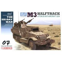 DRAGON 3586 IDF M3 HALFTRACK WITH TCM-20 ANTI AIRCRAFT GUN 1:35 50TH ANNIVERSARY PLASTIC MODEL CAR KIT