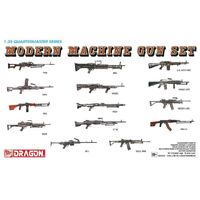 DRAGON 3806 MODERN MACHINE GUN SET (QUARTERMASTER SERIES) 1/35 SCALE PLASTIC MODEL KIT