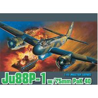 DRAGON 5543 1/35 JU88P-1 W/75MM PAK 40 PLASTIC MODEL PLANE KIT