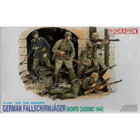 DRAGON 6005 GERMAN FALLSCHIRMJAGER MONTE CASSINO 1944 FIGURES 1/35 SCALE PLASTIC MODEL KIT