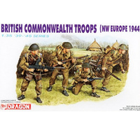 DRAGON 6055 BRITISH COMMONWEALTH TROOPS NW EUROPE 1944 1/35 SCALE PLASTIC MODEL KIT FIGURES