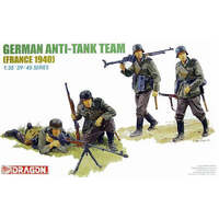 DRAGON 6196 GERMAN ANTI TANK TEAM FRANCE 1940 39-45 SERIES 1/35 SCALE PLASTIC MODEL KIT