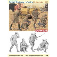 DRAGON 6390 BRITISH 8TH ARMY INFANTRY (EL ALAMEIN 1942) 1/35 SCALE PLASTIC MODEL KIT