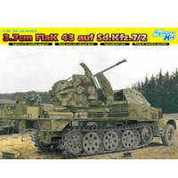 DRAGON 6553 3.7CM FLAK 43 AUF SD.KFZ.7/2 (SMART KIT) 1/35 SCALE PLASTIC MODEL KIT