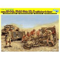 DRAGON 6675 BRITISH 25-PDR. FIELD GUN MK.II WITH LIMBER AND CREW (SMART KIT) 1/35 SCALE PLASTIC MODEL KIT