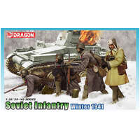 DRAGON 6744 SOVIET INFANTRY WINTER 1941 FIGURES 1/35 SCALE PLASTIC MODEL KIT