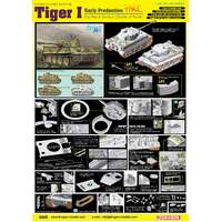 DRAGON 6885 TIGER I EARLY PRODUCTION TIKI DAS REICH DIVISION (BATTLE OF KHARKOV) (SMART KIT) 1/35 SCALE PLASTIC MODEL KIT