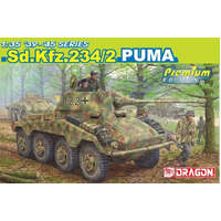 DRAGON 6943 1/35 sd.Kfz.234/2 PUMA PREMIUM EDITION PLASTIC MODEL TANK KIT