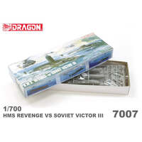 DRAGON 7007 H.M.S REVENGE VS SOVIET VICTOR III MODERN SEA SERIES 1/700 SCALE PLASTIC MODEL KIT