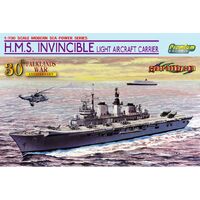 DRAGON 7128 H.M.S. INVINCIBLE LIGHT AIRCRAFT CARRIER (FALKLANDS WAR 30TH ANNIVERSARY) 1/700 SCALE PLASTIC MODEL KIT