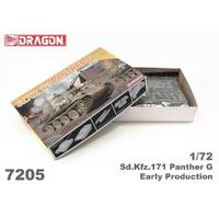 DRAGON 7205 SD.KFZ.171 PANTHER G EARLY VERSION TANK 1/72 SCALE PLASTIC MODEL KIT