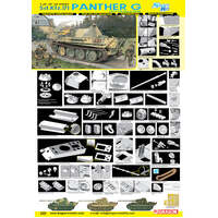 DRAGON 7206 SD.KFZ.171 PANTHER G LATE VERSION TANK 1/72 SCALE PLASTIC MODEL KIT