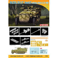 DRAGON 7315 SD.KFZ.251/7 AUSF.C WITH 2.8CM SPZB 41 AT GUN 1/72 SCALE PLASTIC MODEL KIT