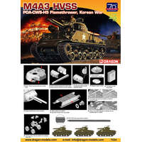 DRAGON 7524 1/72 M4A3 HVSS POA-CWS-HS FLAMETHROWER KOREAN WAR PLASTIC MODEKL KIT