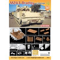 DRAGON 7610 M2A3 BRADLEY WITH INTERIOR 1/72 SCALE PLASTIC MODEL KIT