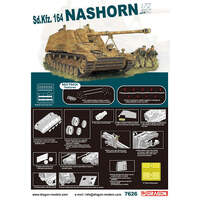 DRAGON 7626 SD.KFZ.164 NASHORN 1/72 SCALE PLASTIC MODEL KIT