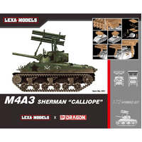 DRAGON 7677 LEXA MODELS M4A3 SHERMAN CALLIOPE TANK HYBRID KIT 1/72 SCALE PLASTIC MODEL KIT