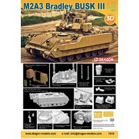 DRAGON 7678 M2A3 BRADLEY BUSK III 1/72 SCALE PLASTIC MODEL KIT