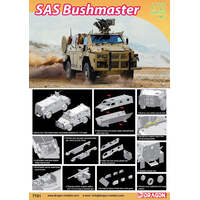 DRAGON 7701 SAS BUSHMASTER VEHICLE 1/72 SCALE PLASTIC MODEL KIT