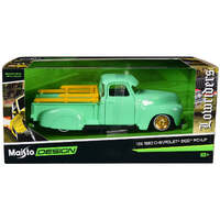 MAISTO 32545 DESIGN LOWRIDERS 1950 GREEN CHEVROLET 3100 PICKUP 1:25 SCALE DIECAST MODEL CAR