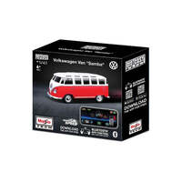 MAISTO TECH 82650 VOLKSWAGEN VAN SAMBA BLUETOOTH APP CONTROL 1/41 SCALE METAL DIE-CAST CAR