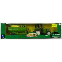 COUNTRY LIFE GREEN TRACTOR WITH ROTA SPREADER TRAILER 1:32