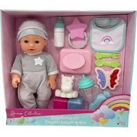 GIGO DREAM COLLECTION 12 INCH BABY STARTER PLAY SET PINK