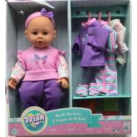 GIGO DREAM COLLECTION - MY LITTLE WARDROBE WITH 14 INCH DOLL PLAYSERT