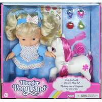 GIGO WONDER PONY LAND - 8 INCH DOLL AND WHITE UNICORN PONY PLAYSET  WITH ACCESSORIES