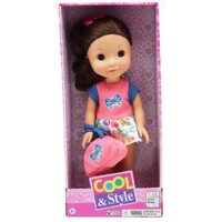 GIGO BABY DREAM COOL & STLYE TEENAGE 35.5CM DOLL WITH BUTTERFLY DRESS AND BUTTERFLY BAG