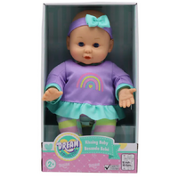 GIGO DREAM COLLECTION PURPLE KISSING BABY 12 INCH INTERACTIVE DOLL