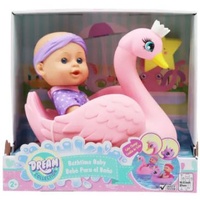 GIGO 23117 DREAM COLLECTION BATHTIME BABY 10 INCH DOLL WITH PET FLAMINGO