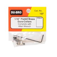 DU-BRO 137 DURA COLLARS 1/16 INCH PLATED BRASS