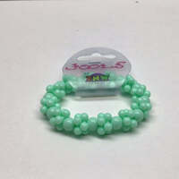 JOOLS KIDS GREEN PASTEL BUBBLE BEAD BANGLES