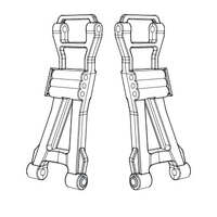 MJX 16250 REAR LOWER SUSPENSION ARMS