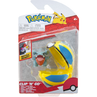 POKEMON CLIP N GO - GIBLE AND QUICK BALL