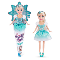 ZURU SPARKLE GIRLZ WINTER PRINCESS DOLL- BLUE 10.5 INCH