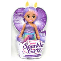 ZURU SPARKLE GIRLZ UNICORN PRINCESS CUPCAKE DOLL- PURPLE HAIR 4.7 INCH