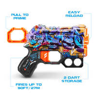 ZURU XSHOT SKINS MENACE FOAM DART GUN - SPRAY TAG