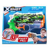 ZURU XSHOT FAST FILL SKINS NANO WATER GUN JUNGLE CAMO